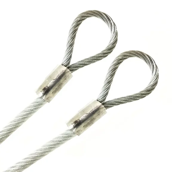 1ft Order To Size 1/16 Galvanized Steel Cable CLEAR Vinyl Coated To 1/8 Made To Order In USA