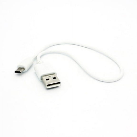 1ft Short USB Cable for Moto E (2020) - MicroUSB Charger Cord Power Wire Fast Charge Sync White N5L Compatible With Motorola Moto E (2020)