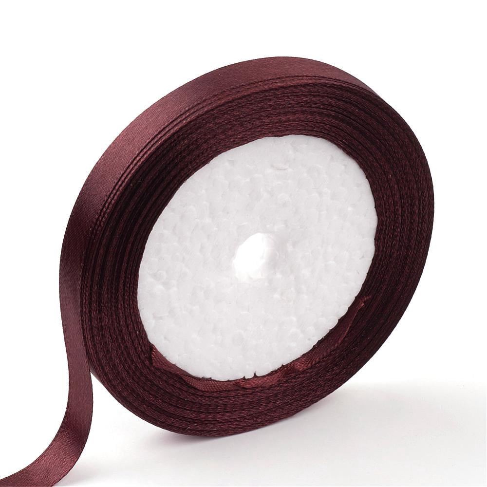 1group Single Face Satin Ribbon Polyester Ribbon Coconut Brown about ...