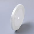 thumbnail image 1 of 1group Single Face Satin Ribbon Polyester Ribbon White 1/4 inch(6mm) 25yards/roll(22.86m/roll) 10rolls/group 250yards/group(228.6m/group), 1 of 3