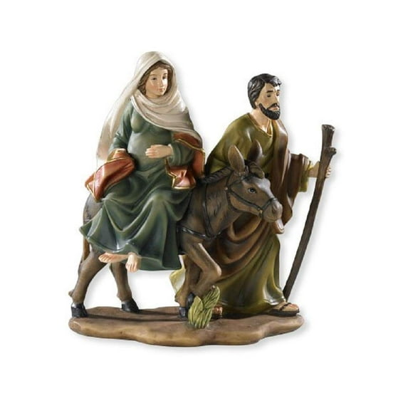 1home Flight to Egypt Christian Statue 8" L