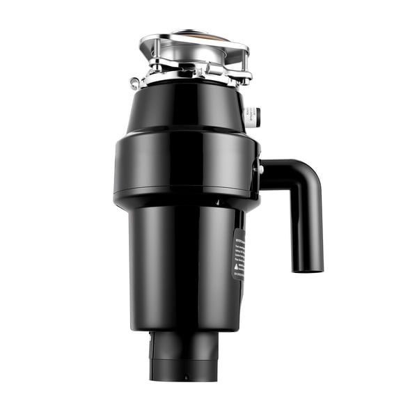 1horsepower 3700RPM Food Waste Garbage Disposal, Continuous Feed Kitchen Sink Disposer, 3-Bolt Mount Grinding System with Splash Guard Power Cord