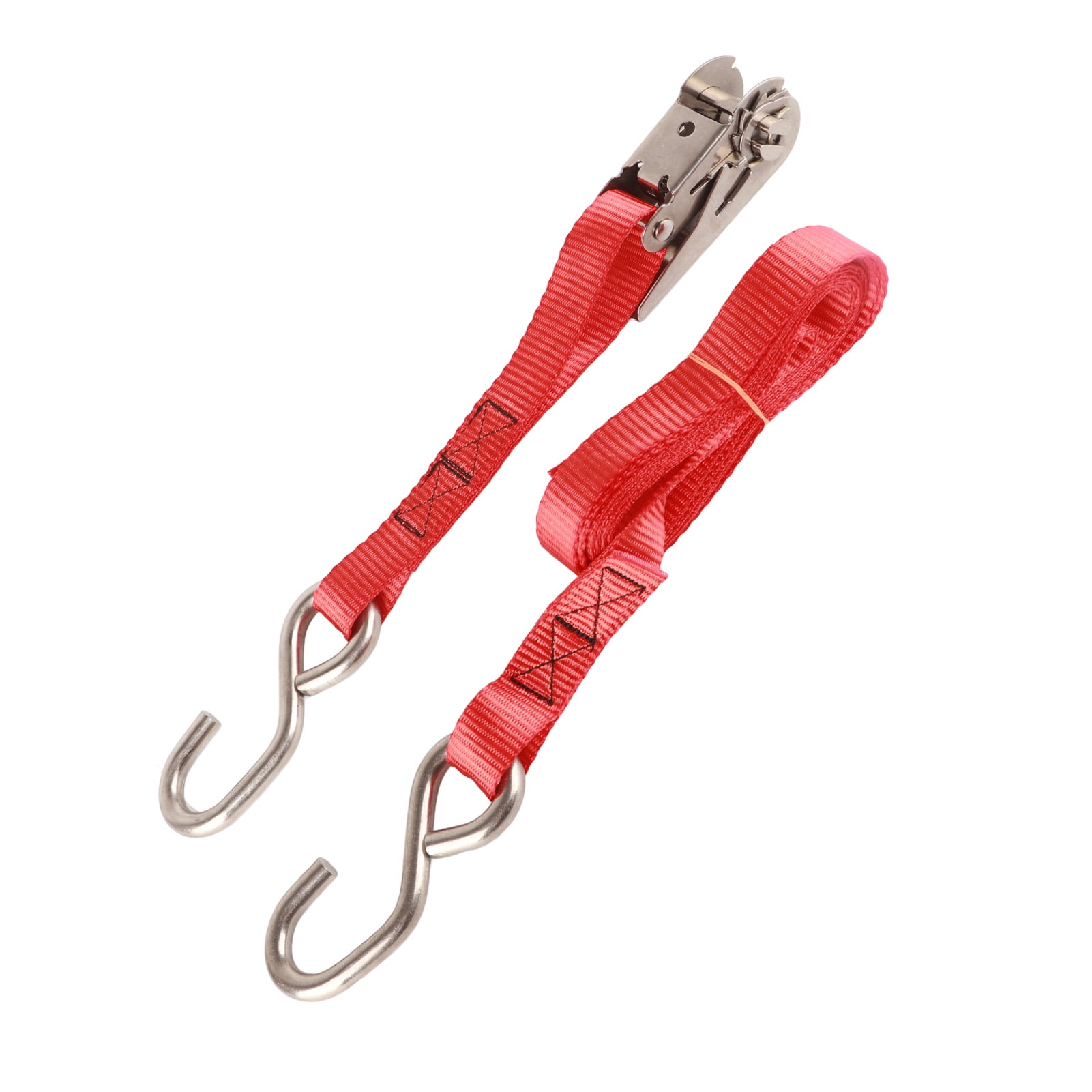 1in 25mm Ratchet Tie Down Straps Red Rust Proof Ratcheting Securing