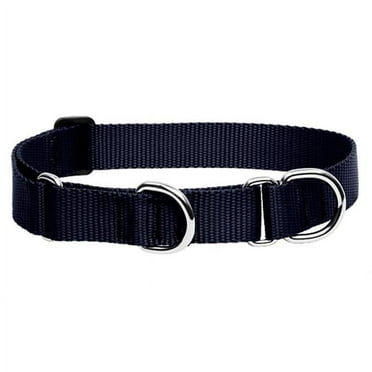 1in Black 15-22 Martingale Dog Collar