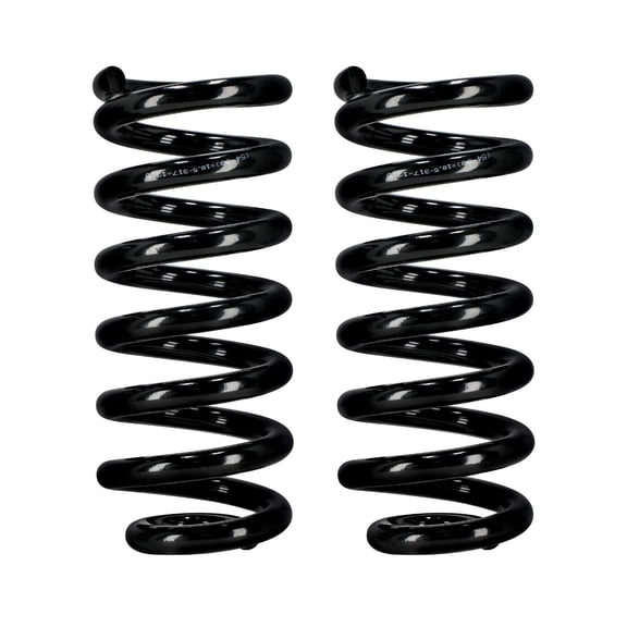 1in Front Lowering Coil Springs for Chevrolet Silverado C10 & GMC Sierra C15 1963-1987 - 2WD, 55CrSi Steel, Powder-Coated, SKU:93796103