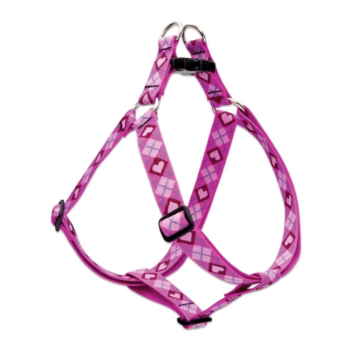 Lupine Flower Power Step-in Dog Harness - 1 Inch Wide, Size 24-38 Inch For Medium & Large Dogs