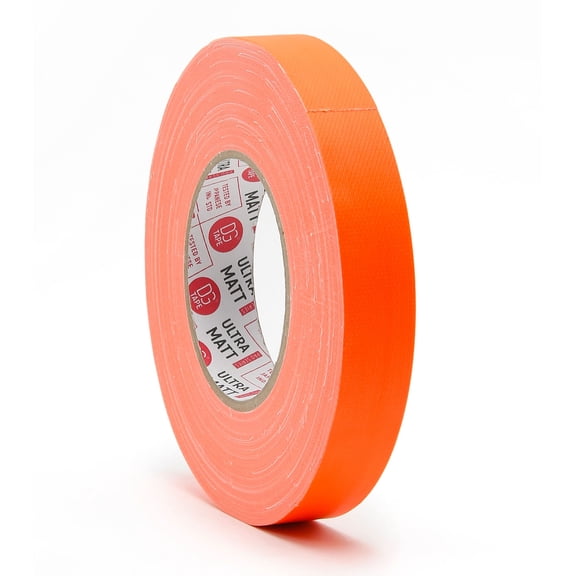1in X 55ya - Fluorescent ORANGE Gaffer Tape | @ULTRAMATT 76MESH