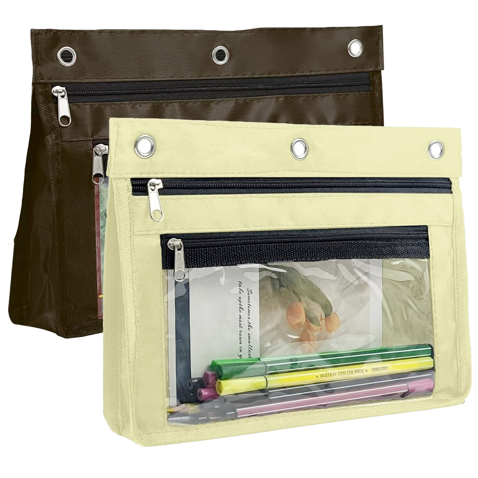 Yoeejob 1inch Expandable Pencil Pouch For 3 Ring Binder, 18 Pack - View #2