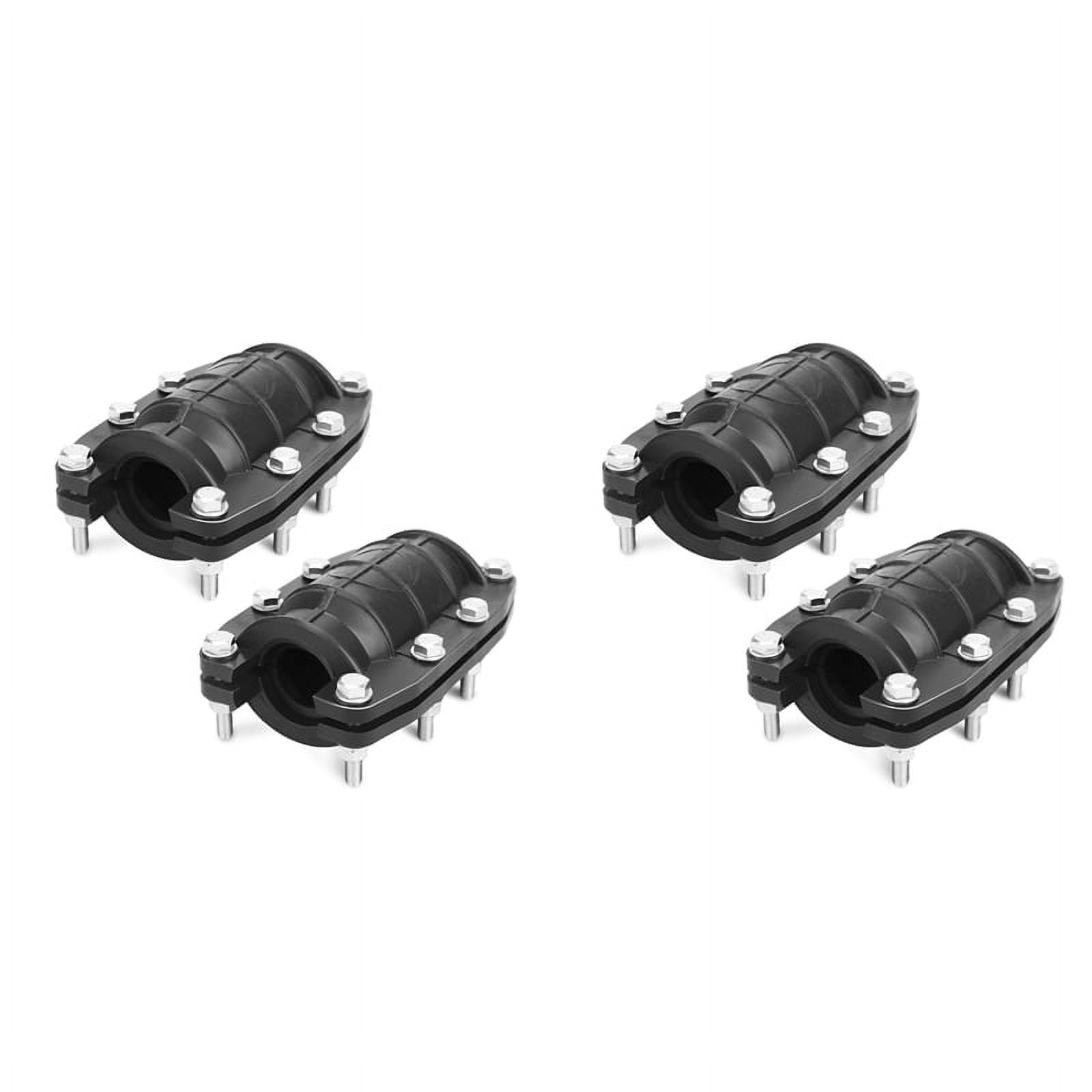 1inch Pipe Repair Clamp,Emergency Pipe Repair Kit for Plastic & Metal Pipes (24mm-26mm) 4pack,4 x Pipe Repair Clamp,Black