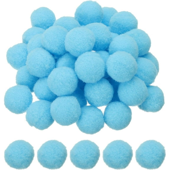 1inch Pom Poms for Crafts, 200pcs Small Pompoms for Crafts Mini Puff Balls Bulk High Elasticity Fuzzy Balls for Hats Christmas Art DIY