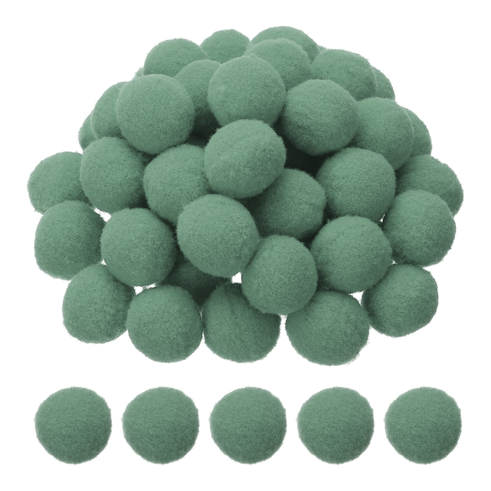 1inch Pom Poms for Crafts, 500pcs Pompoms for Crafts Puff Balls Bulk Fuzzy Balls for Hats Christmas Art DIY, Blue Green