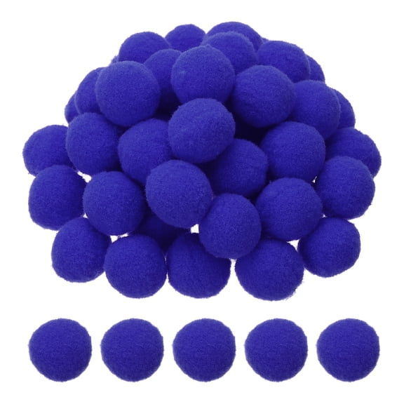1inch Pom Poms for Crafts, 500pcs Pompoms for Crafts Puff Balls Bulk Fuzzy Balls for Hats Christmas Art DIY, Cobalt Blue