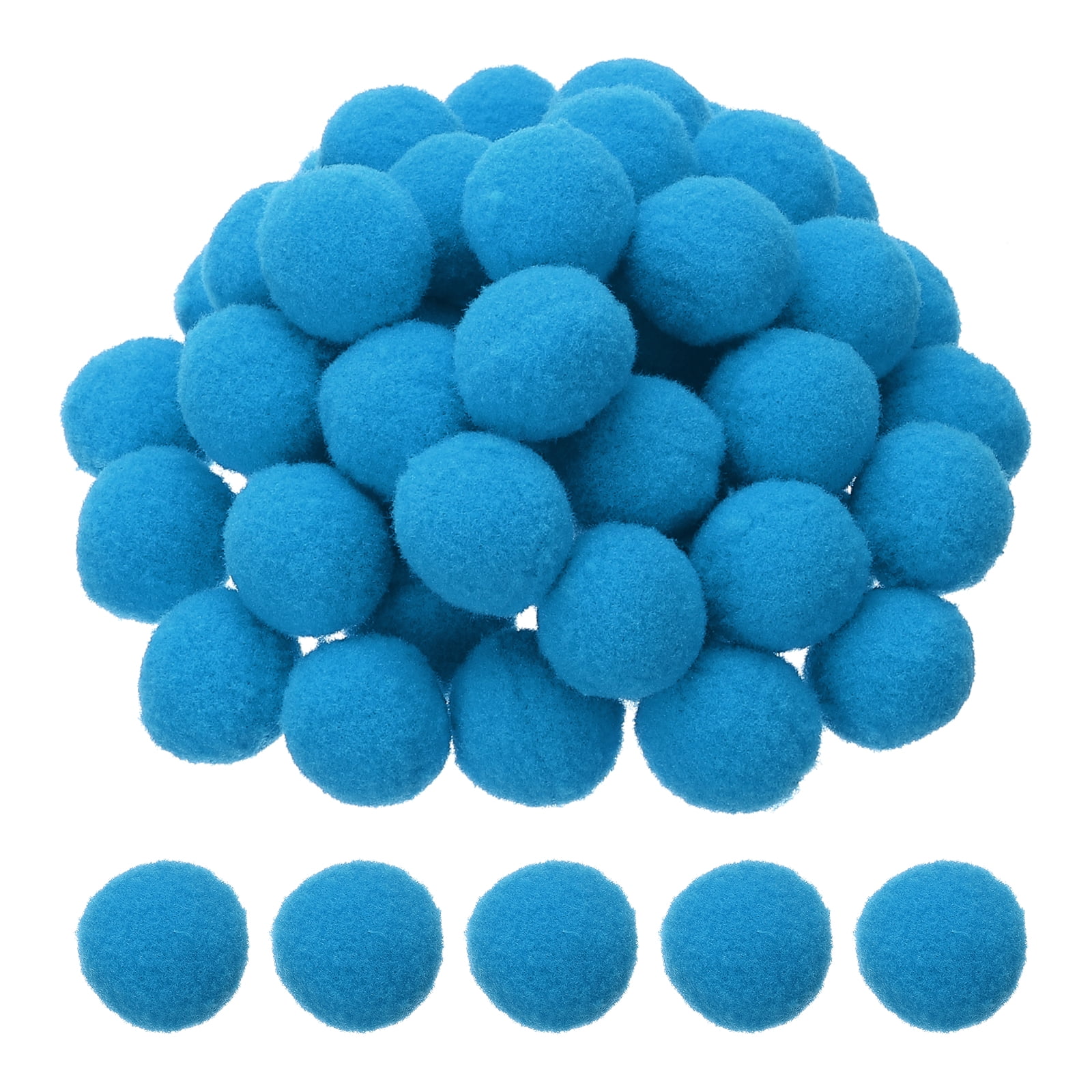 1inch Pom Poms for Crafts, 500pcs Pompoms for Crafts Puff Balls Bulk Fuzzy Balls for Hats Christmas Art DIY, Dark Blue