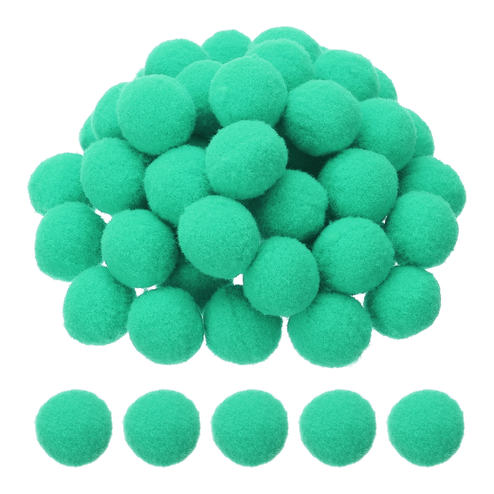 1inch Pom Poms for Crafts, 500pcs Pompoms for Crafts Puff Balls Bulk Fuzzy Balls for Hats Christmas Art DIY, Mint Green