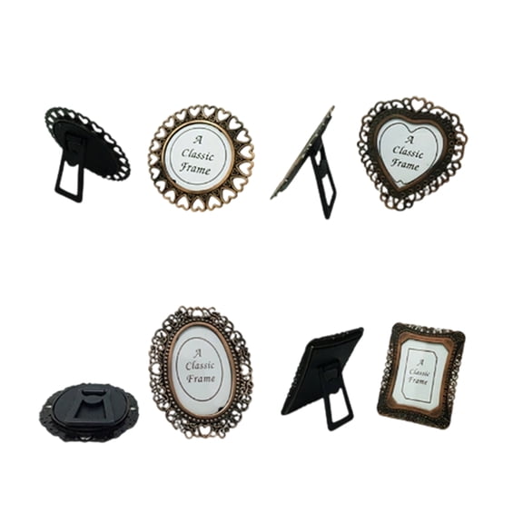 1inch Retro Minis Metal Picture Frame,Small Picture Frame Antique Wallet Size Photo Frame