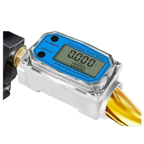 1inch Turbine Flow Meter High Accuracy Electronic Flowmeter LCD Display Liquid Flow Counter for Water Diesel Gasoline Kerosene