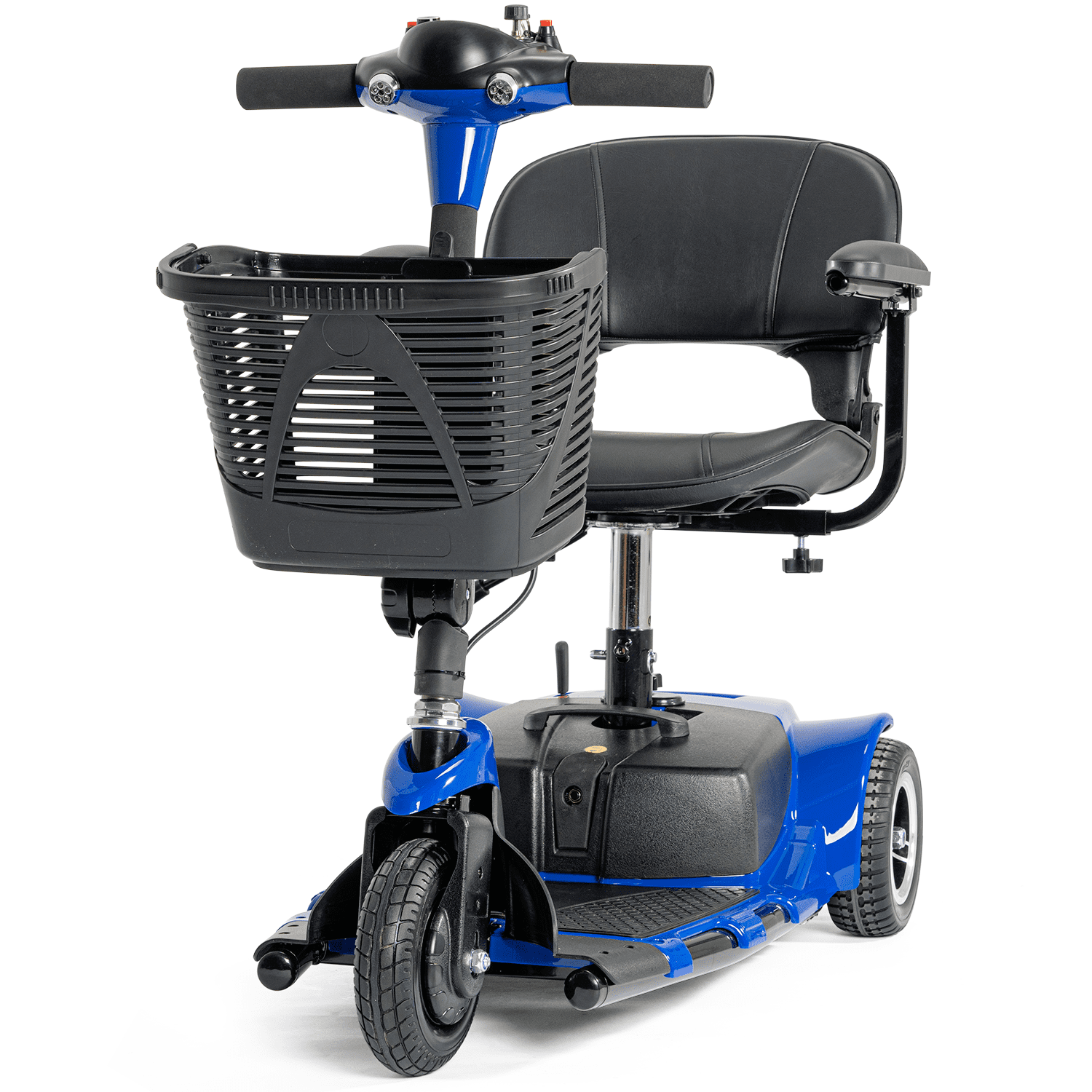 3 Wheel Mobility Scooter for Seniors, Electric Folding Powered Mobile Wheelchair Device, Blue