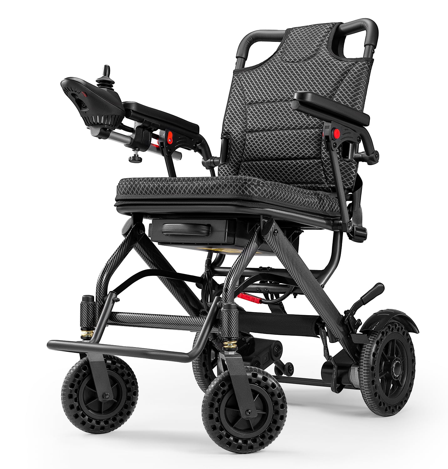 1inChome Lightweight Foldable Electric Wheelchair, 180W Motor, All
