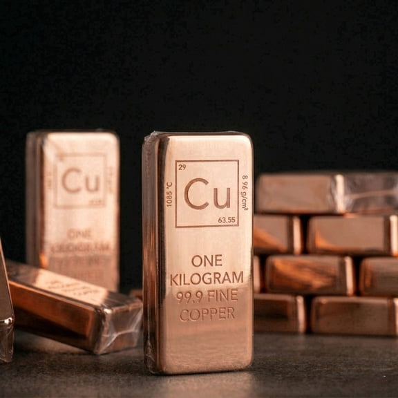 ALFIQ Weighted Copper Bars, Quality Control Certificate, 2 in x 2 in x 5 in, 1 Count (New)