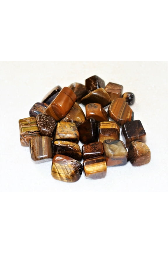 1kg / 2.2lbs Gemstone Tumbled Pebbles Stones Brown Tiger Eye Crystal Quartz Healing Energy