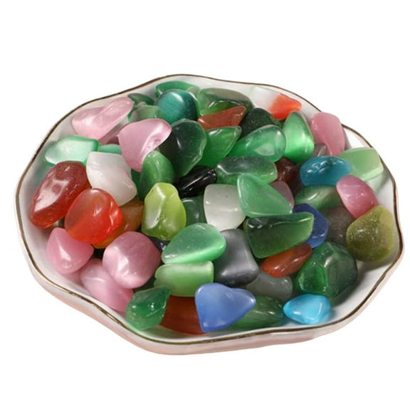 1kg Natural Stone Aquarium Fish Tank Decoration Crystal Colorful Pebble Gravel for Vase Fillers,Animal Habitat,Aquariums,Terrarium and Gardening