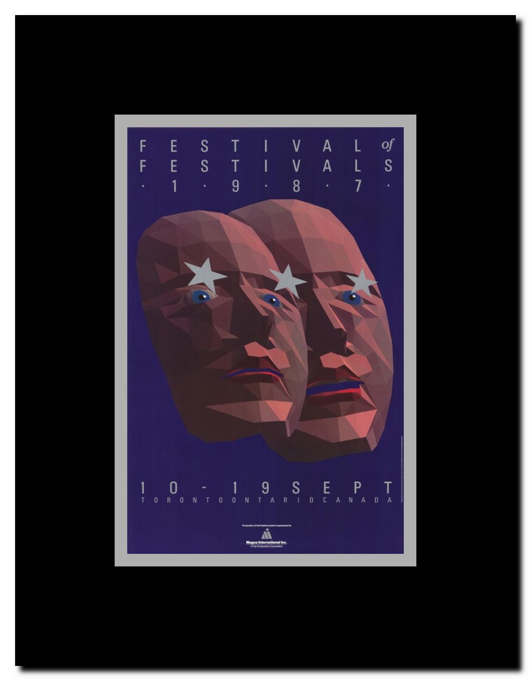 1klgj glass web again Toronto International Film Festival Framed Movie Poster