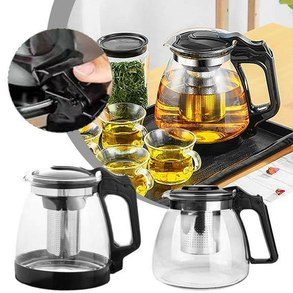 1l Single Pot Teapot Glass Waterware Set Tea And Water Separation
