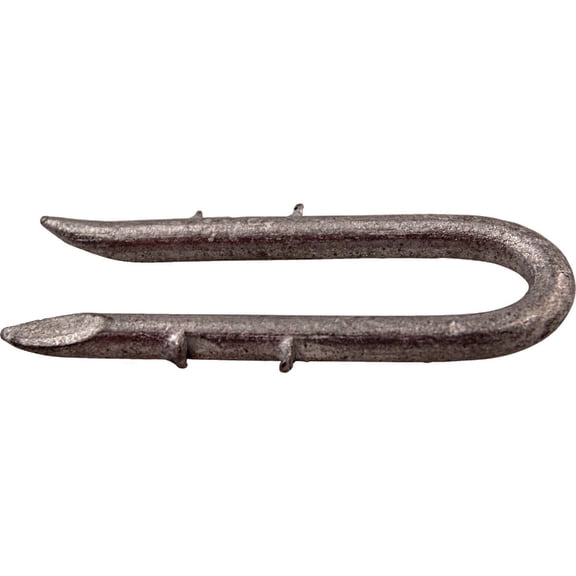 PrimeSource Double Barb Staple - 8 Gauge, 1/2 in. Width, 1-1/2 in. Leg - 1 lb Pack