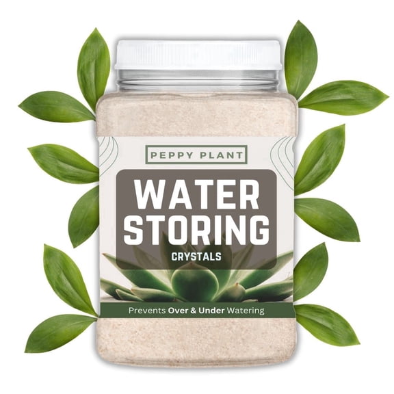 1lb (16oz) Peppy Plant Water Storing Crystals for Plants | Long Lasting Water Absorbing Crystals for Indoor & Outdoor Plants | Reduce Overwatering & Underwatering, Keeps Soil Moist & Aerated