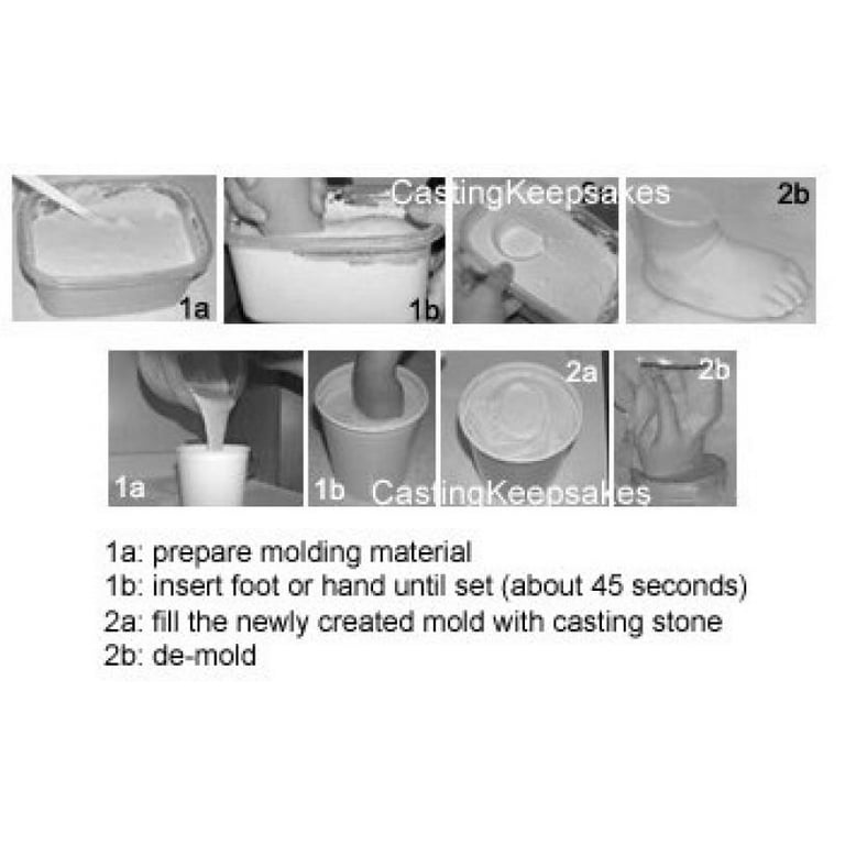 Create-A-Mold Craft Alginate Molding Powder for Life Casting (1 lb)