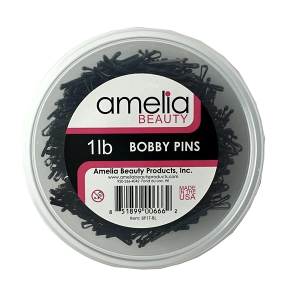 1lb Bobby Pins in a Tub - Black