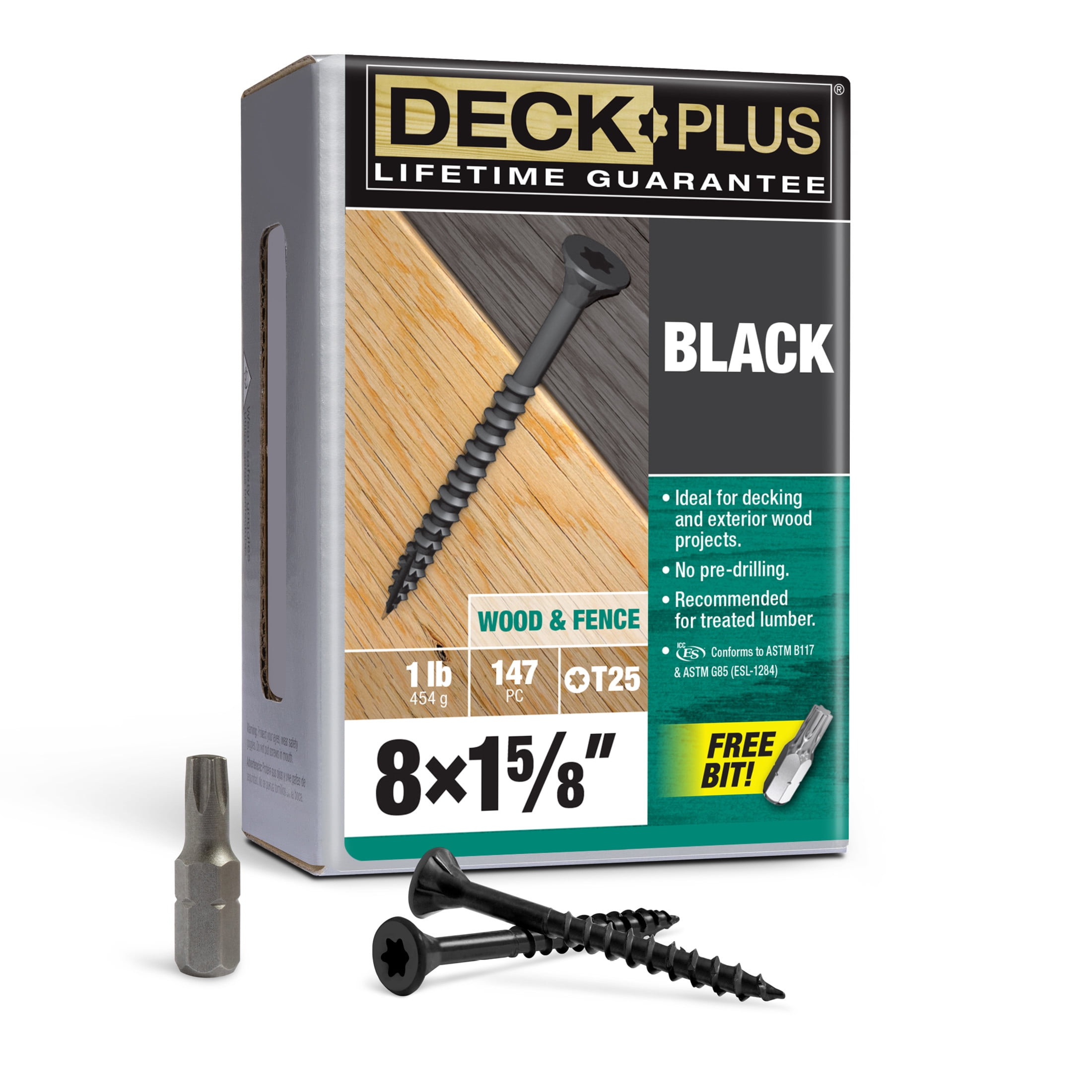 Computer Cootune 1lb Deck Plus Black Deck Screw #8 x 1-5/8