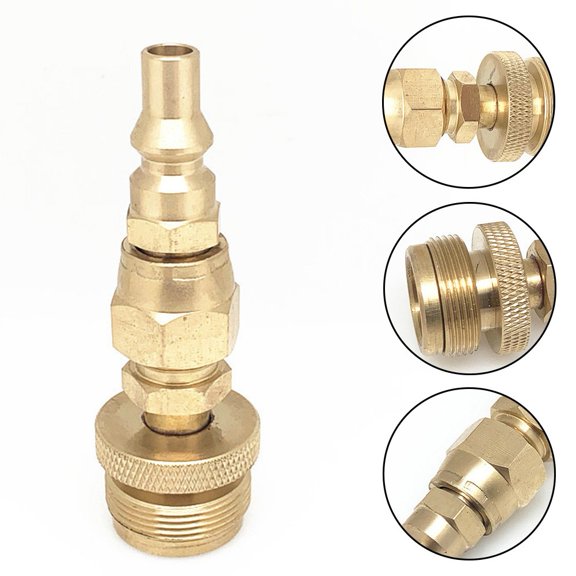 1lb Propane Disposal Adapter Fitting with /4" Quick Connect Disconnect Adapter Smile Home
