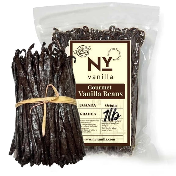 1 lb Vanilla Beans Grade a+, Bulk Vanilla Bean for Making Extract and Baking, Non-GMO. by Akshit