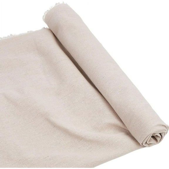 1m 1.75 Yard Gray Quilting Fabric Linen Canvas Fabric Cotton Linen Blend Fabric by The Yard Square Jute Pure Color Fabric Embroideried Cloth for Sewing Making Gift Packaging DIY Crafts Supply