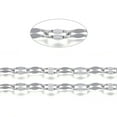 thumbnail image 1 of 1m 3.28 Feet 304 Stainless Steel Dapped Chains Link Chains Soldered Stainless Steel Color 3x1.5x0.2mm, 1 of 2