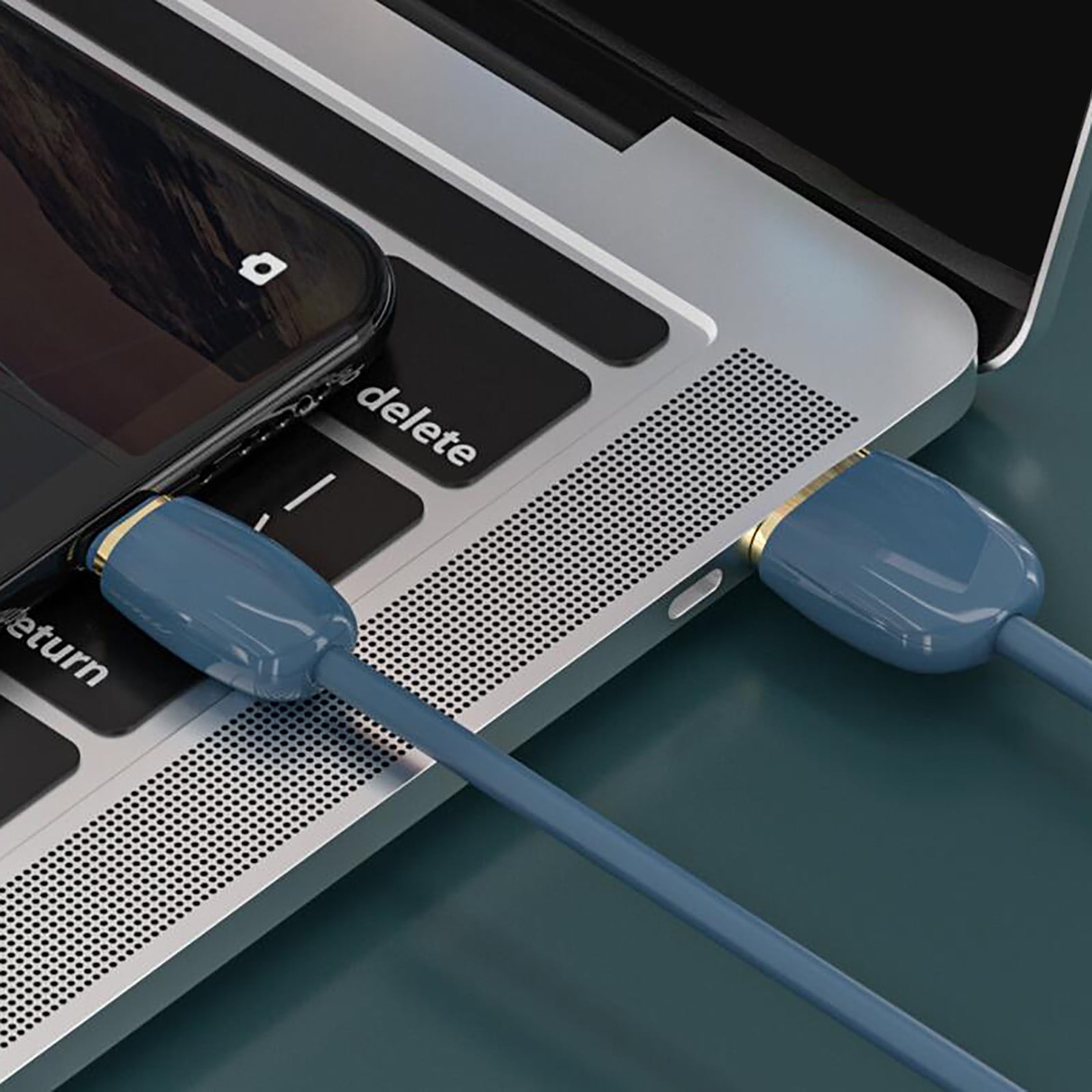 1m 3A Silicone Data Mobile Phone Color Fast Charging Line Liquid Soft Flash Super B Battery Pen