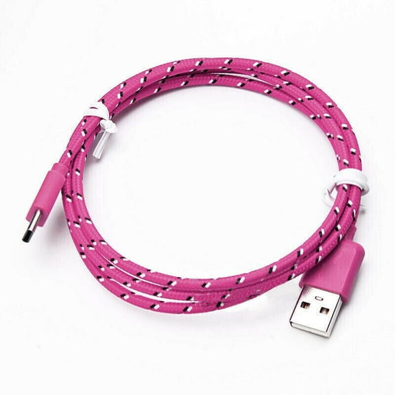1m/ 3ft USB C Cable Type C Fast Charger For OEM Samsung Galaxy S8 S9 S10 Plus Note 8 10 (Pink)