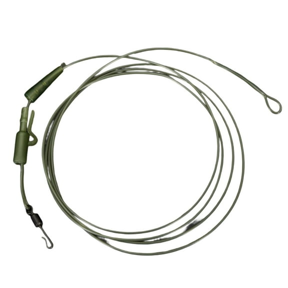 1m 45LB Carp Fishing Leader Abrasion-resistant High Tensile Strength Portable Tough Lightweight Mainline Protection Transparent Strong Fluorocarbon Leader Line Fishing Supplies