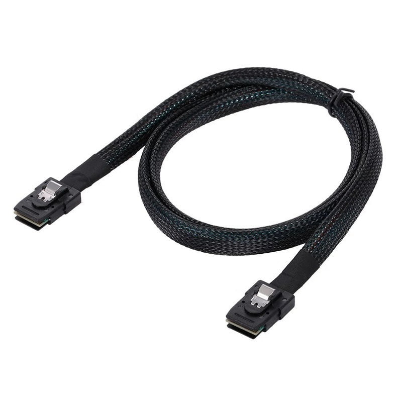 1m/50cm Mini  SFF 8087 to 8087 Male to Male Transfer Server Hard Disk Data Cable Converter Adapter Cord SATA SCSI 12G