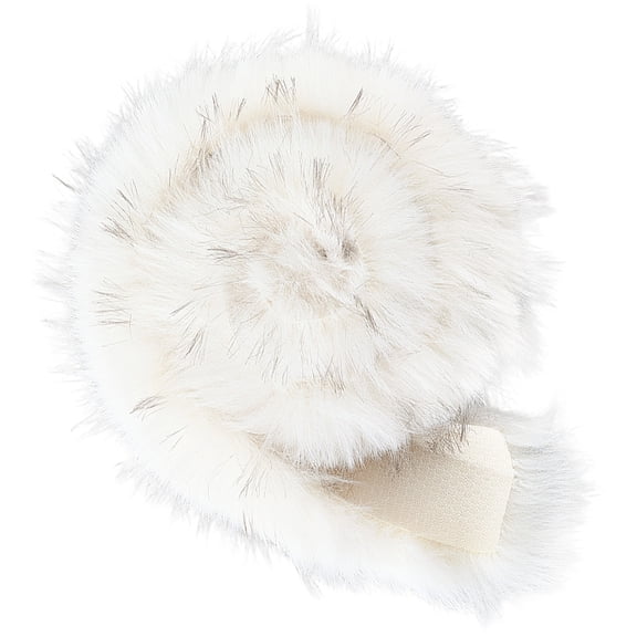 1m*7cm Craft Fur Fabric Pre Cut Rolls White Shaggy Plush Fur Ribbon Trim Fabric Roll Artificial Craft Plush Gnome BeardsDIY