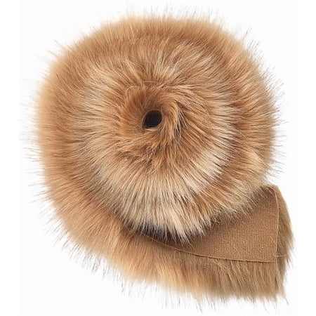 1m*7cm Craft Fur Fabric Precut Rolls Artificial Craft Plush Fluffy Shaggy Plush Fur Ribbon Trim Fabric Roll Camel Gnome Beards