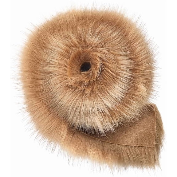 1m*7cm Craft Fur Fabric Precut Rolls Artificial Craft Plush Fluffy Shaggy Plush Fur Ribbon Trim Fabric Roll Camel Gnome Beards