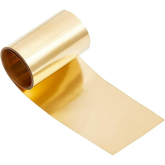 1m Brass sheet Golden 5x0.01cm