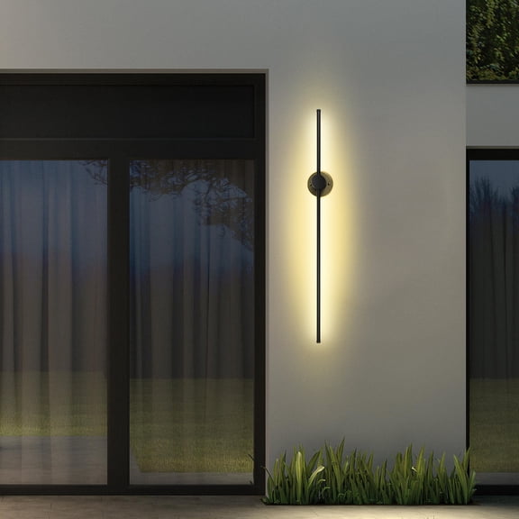 1m Long LED Wall Lamp, Modern LED Wall Light Long Strip Sconce Stairs Bar Linear Wall Lamp for Corridor, Balconies, Corridors, Bars, Kitchens, and Dining Rooms 3000K 110V