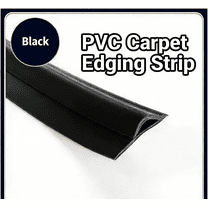 1m Self-Adhesive PVC Carpet Edging Strip | Wear-Resistant & Flame-Retardant Floor Transition Molding | for Tile, Carpet & Hardwood Floors | Home & Commercial Use