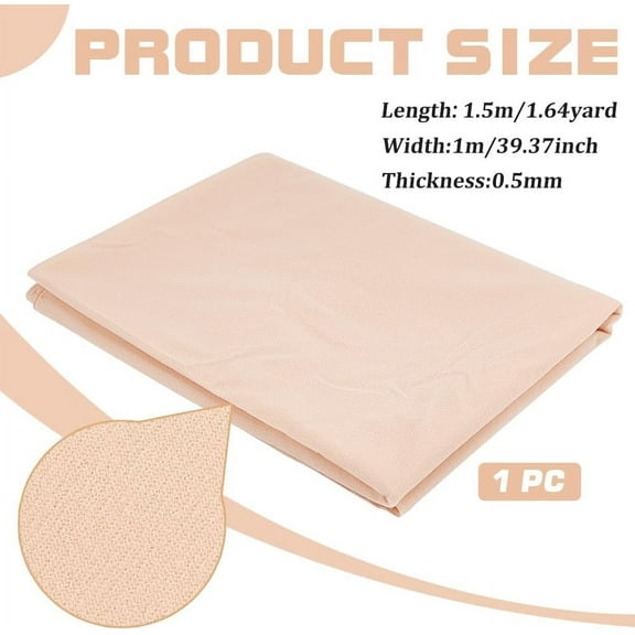 1m Skin Tone Fabric 39.4x59.1inch PapayaWhip-Colored Skin Fabric Polyester Brushed Skin Fabric Skin Coloured Fabric face and Body Making