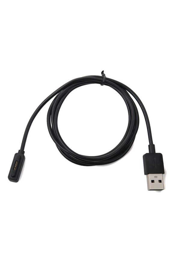 1m Smart Watch Portable Convenient USB Port Home Durable Fast 5v Charging Cable Travel Safe Magnetic Black ZenWatch 2