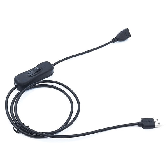 1 Meter USB Power Cord With Push Button Switches For Easy Device Management