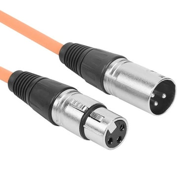 1m XLR 3Pin Cable Male to Female Shielded Microphone Wire Cord (Orange) Audio Equipment